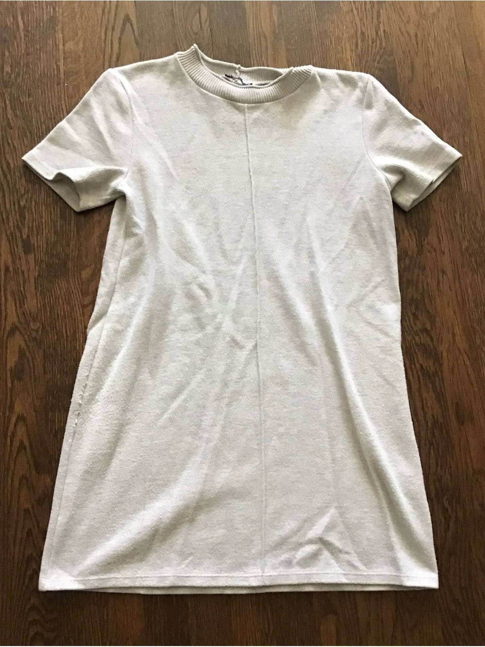 Zara off white knit dress small pilled area
